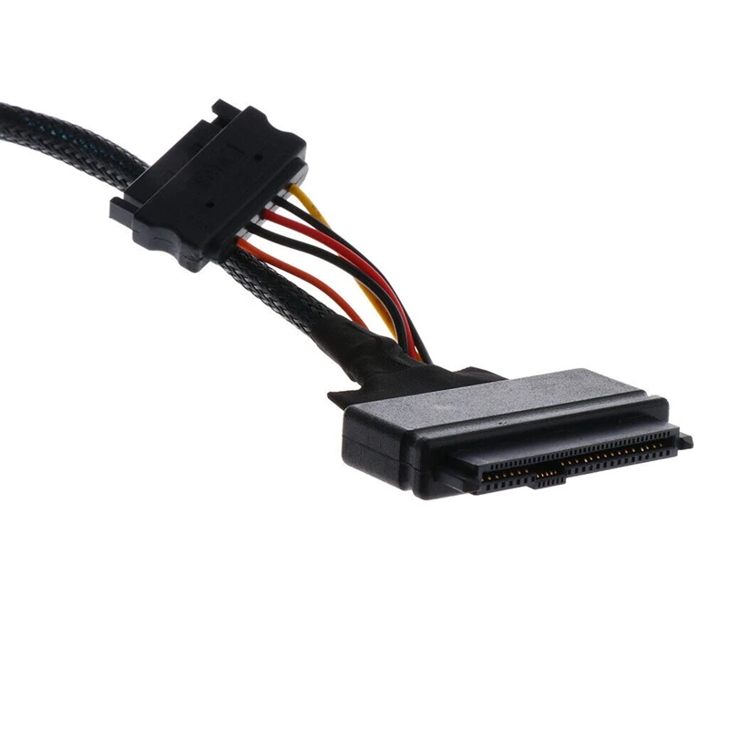 0 5 м/8643 футов Mini SAS SFF в U.2 SFF-8639 кабель с 15-контактным разъемом SATA питания SSD провод 12