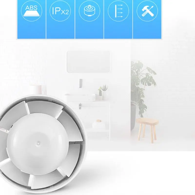 4 &quotТихий вытяжной вентилятор для окон|Запчасти кондиционера| |