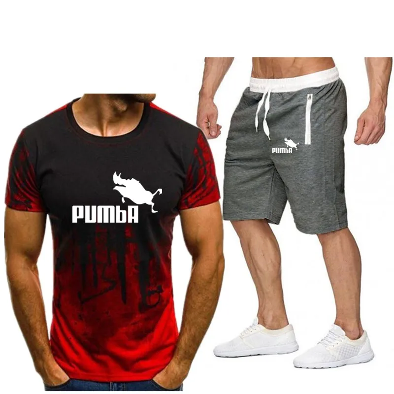 2020 забавный мужской костюм с принтом логотипа модная мужская 3D футболка и шорты