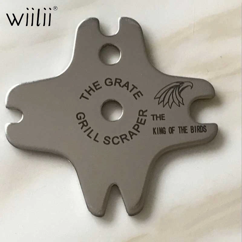 WIILII нержавеющая сталь решетка для барбекю грили скребок проволочная щетка гриль