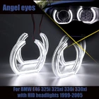 Кольсветильник дневной свет Halo DTM U светильник 6000K Белый DRL кристалл ангельские глазки DTM стиль для BMW E46 с HID головсветильник s 1999-2005