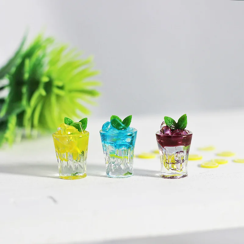 

1 PCS 1:6 1:12 doll house model accessories Mini ice cup drink model Doll Accessories Our Generation Funny Gift DIY Toys
