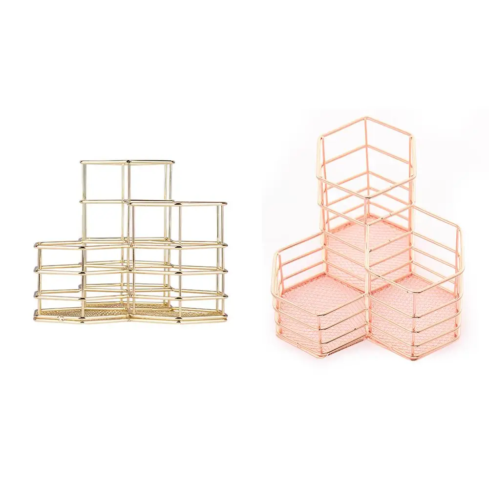 Горячая Распродажа держатель для кистей макияжа шестигранная ваза