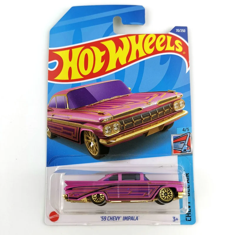 2022-70  Hot Wheels Cars 59 CHEVY IMPALA  1/64 Metal Diecast Model Collection Toy Vehicles