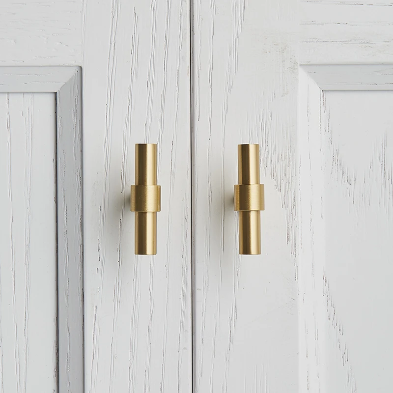 Мебельные ручки 2 9 дюймов из твердой латуни Т образный светильник роскошный