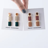 elegant and ritualistic style drop glaze earrings korean geometric fashion womens earrings 2020 new jewelry