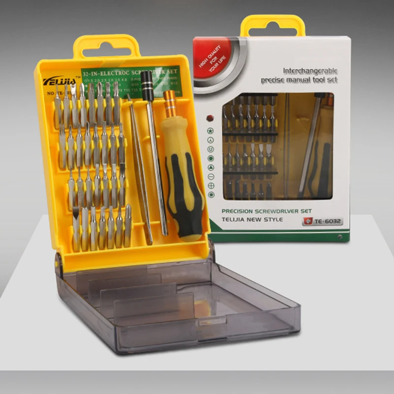Набор многофункциональных отверток насадок Torx 32 в 1 для ремонта мобильных