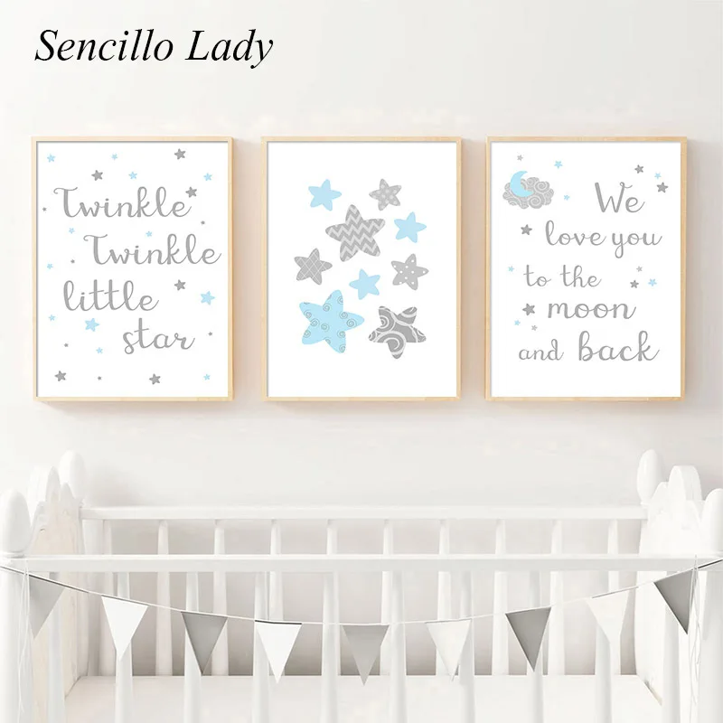 Платье для маленьких Детские стихи картины на холсте картина синий ребенка