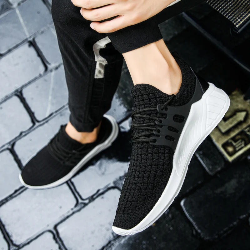 

Men's Sneaker Men Sport Shoes Casual Shoes Men Breathable Lace-up Male Walking Sneakers Red Grey Tenis Masculino Plus Size 12