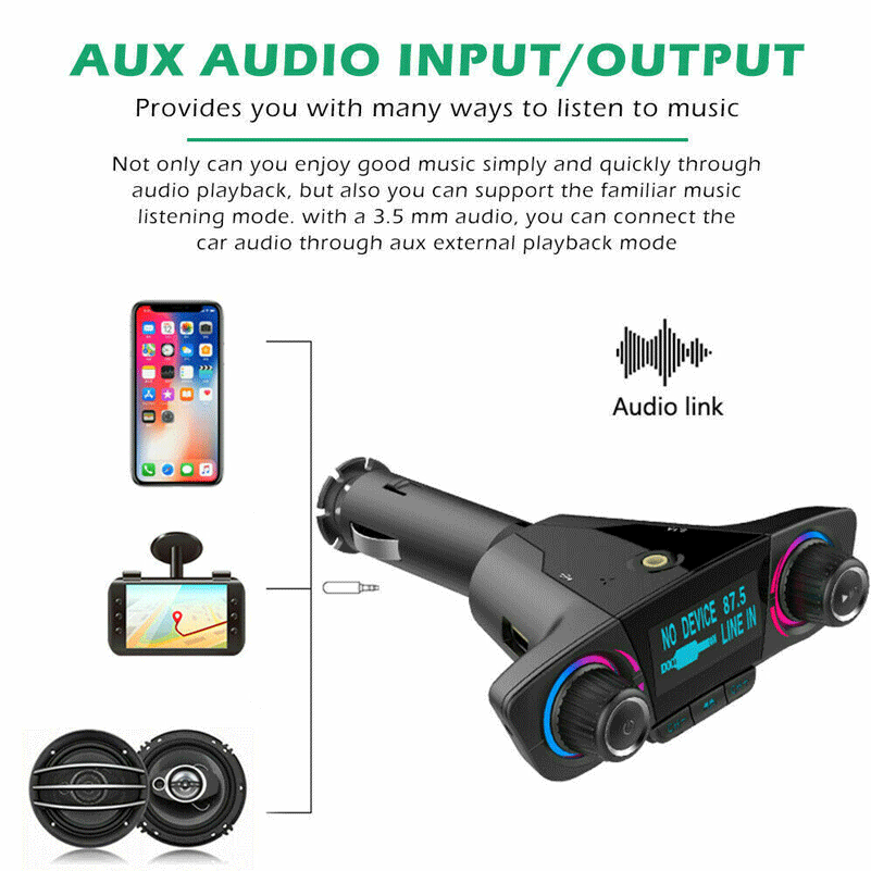 Bluetooth автомобильный fm-передатчик MP3-плеер Hands free радио комплект USB