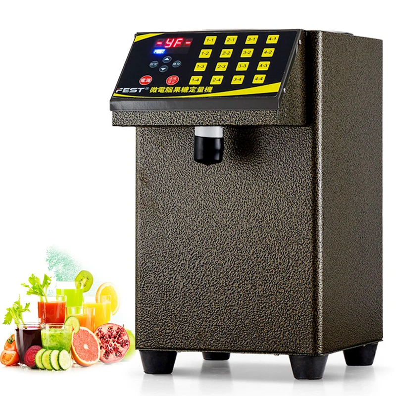 

16 Grid Automatic Fructose Dispenser Quantitative Machine Bubble Milk Tea Shop Syrup Distribute Equipment