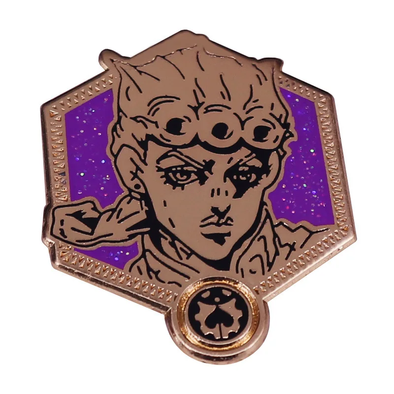 

1 Pcs Fashion Anime JoJos Bizarre Adventure Metal Brooch Pins Dio Brando Enamel Badges Lapel Pin for Clothes Bag Figure Toys