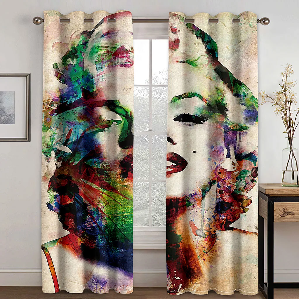 

Modern Home Decoration Blackout 3D Curtain stereoscopic lifelike beauty curtains personality curtains