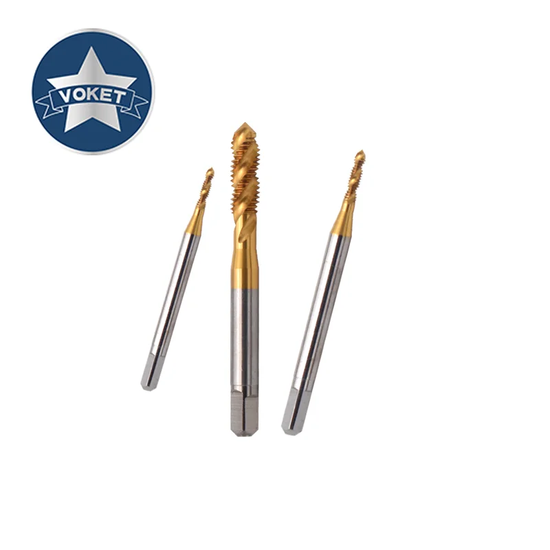 vender 10PCS HSA Com Estanho Espiral Caneladas Torneira UNC 1-64 2-56 3-48 4-40 5-40 6-32 8-32 10-24 12-24 1/4 5/16 3/8 Máquina Torneiras De Rosca Do Parafuso