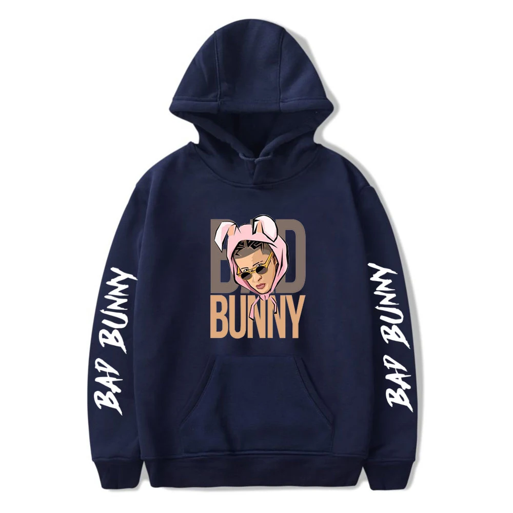 

Fashion Design Bad Bunny Hooded Sweatshirts Men Women Fashion Casual Hip Hop Hoodie 2021 Popular Harajuku Pullover Clothing