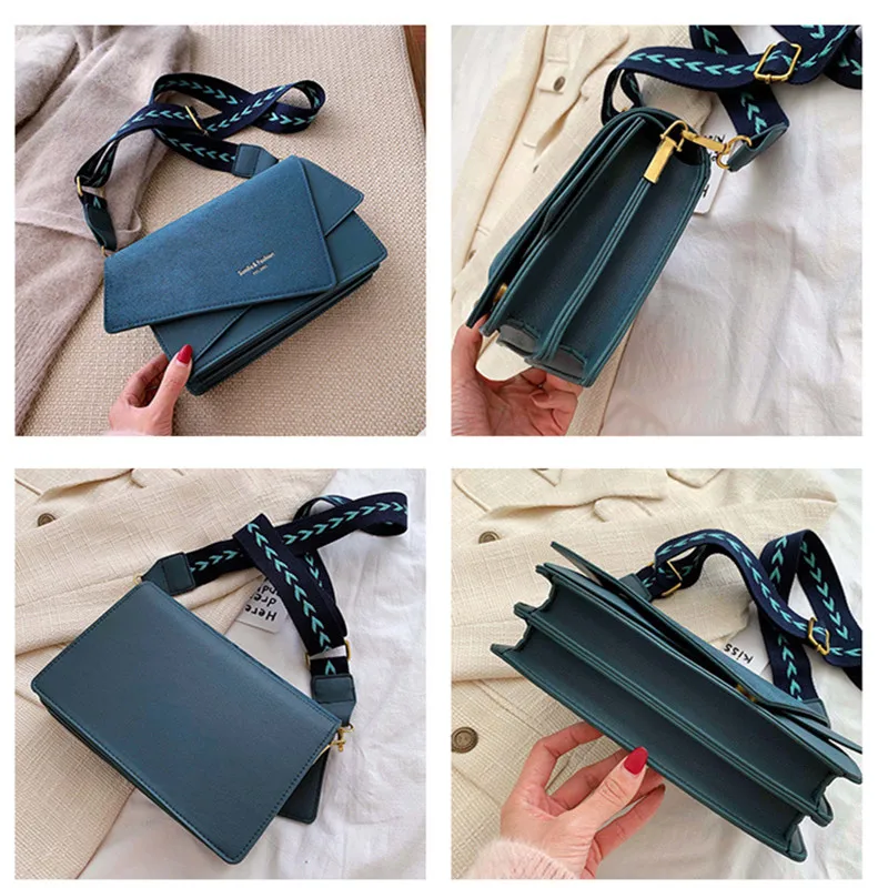 

Vintage Frosted Women Bag Designer Bags For Women 2021 Version Of Joker Handbag Small Square Shoulder Bag Broadband Lady's Bag