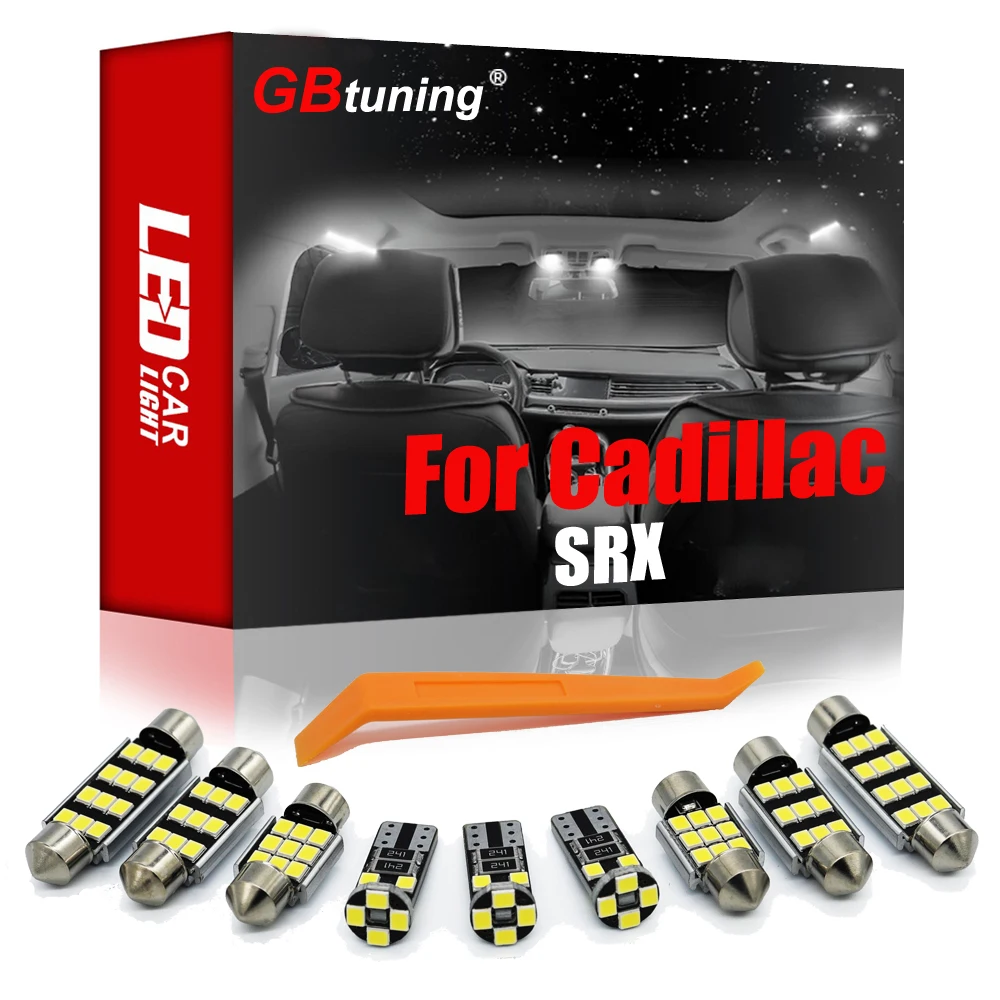 

GBtuning Canbus LED For Cadillac SRX 2004-2015 2016 Car Map Indoor Trunk Bulb Auto Lamp Interior Reading Light Kit Accessories