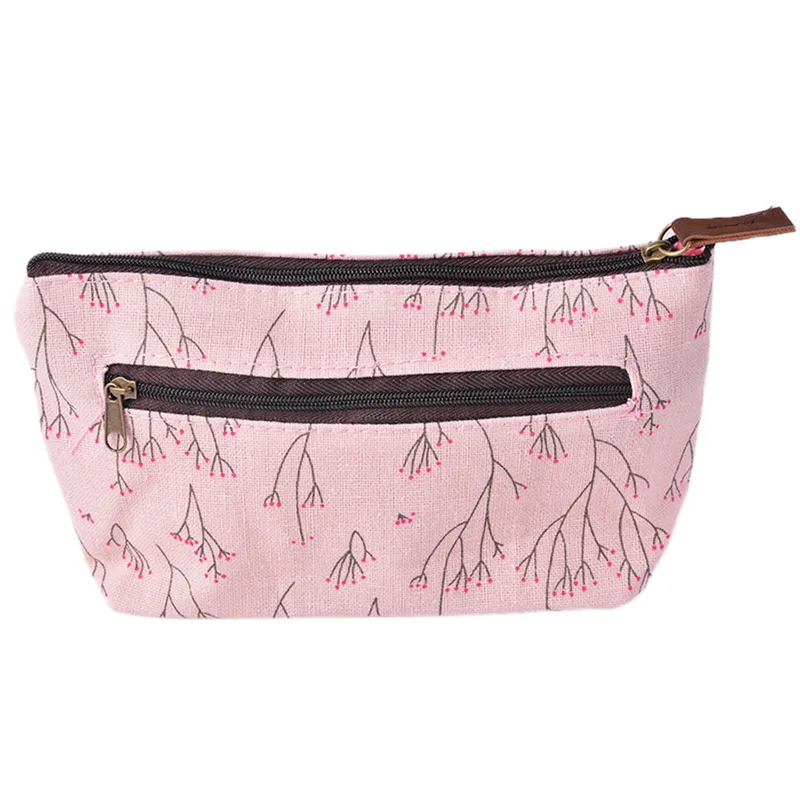 Женские сумки с изысканным цветочным принтом тканевые косметички женские модные