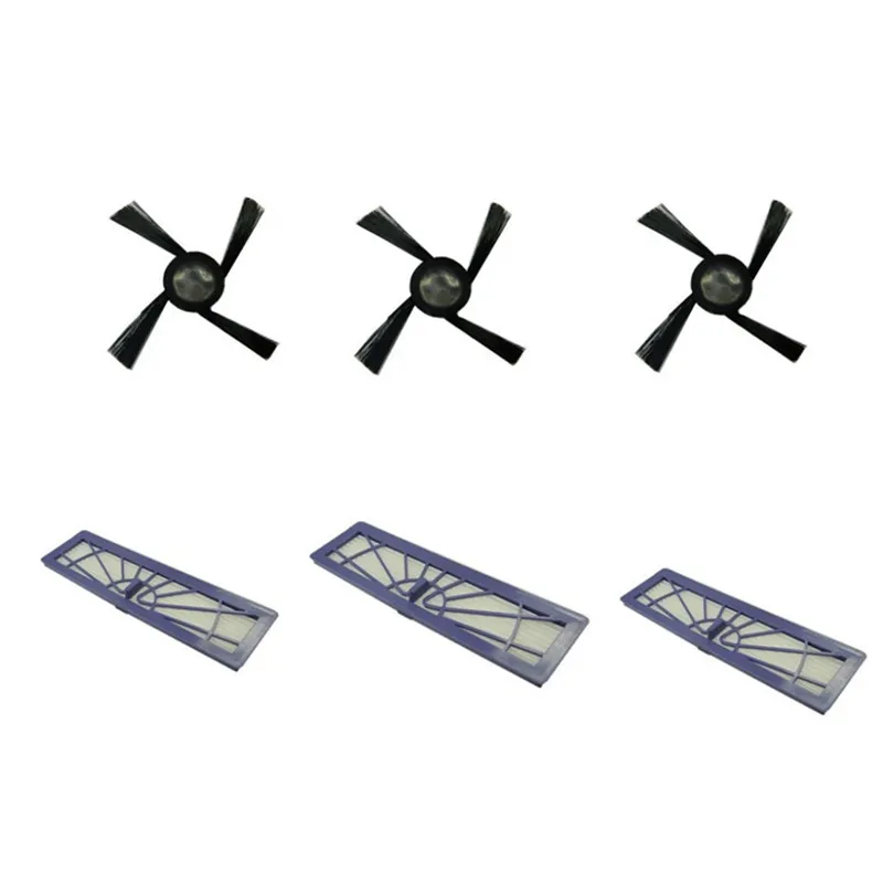 3 шт. боковая щетка + высокопроизводительный фильтр для Neato Botvac D75 D85 Запчасти