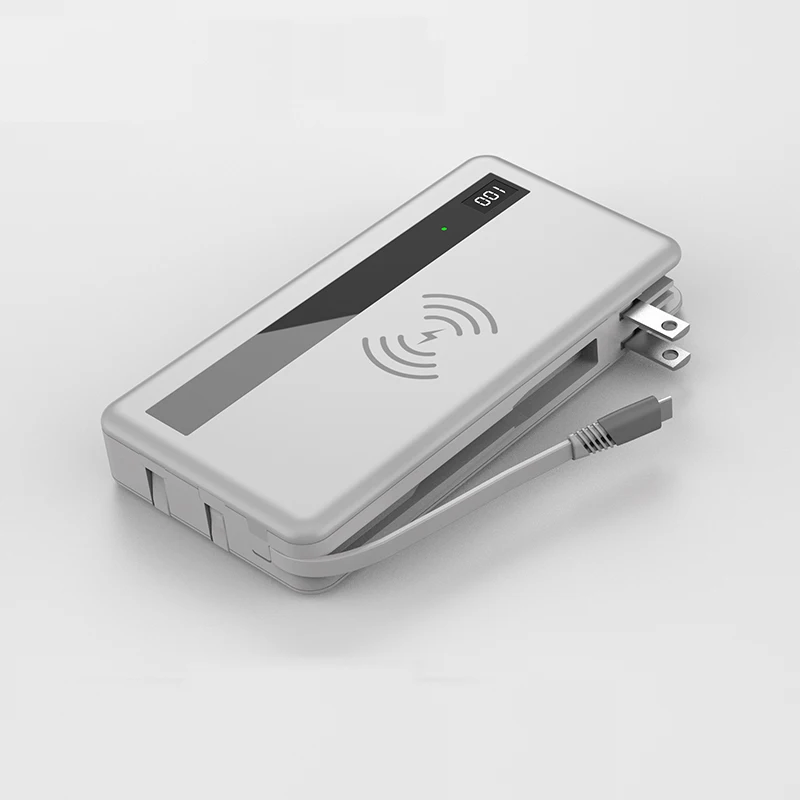 2022Wireless Power Bank 10000mAh PD QC 3.0 Fast Charging Powerbank 20000mAh Portable External Battery Charger