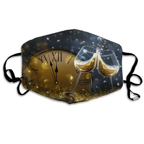 

Adult Mask 2022 Happy New Years Masks Cloth Face Masks Anti-dust Face Cover Halloween Cosplay