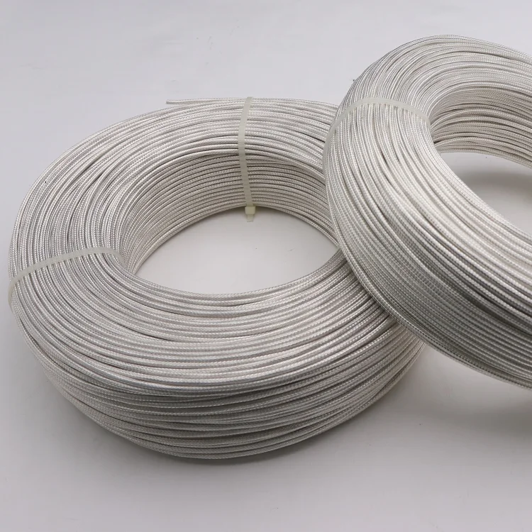 

PT100 Compensation Wire 2Cores OD 2.5mm PTFE Insulator Silver Plated Copper Shield Signal Line Thermal Resistance Sensor Cable