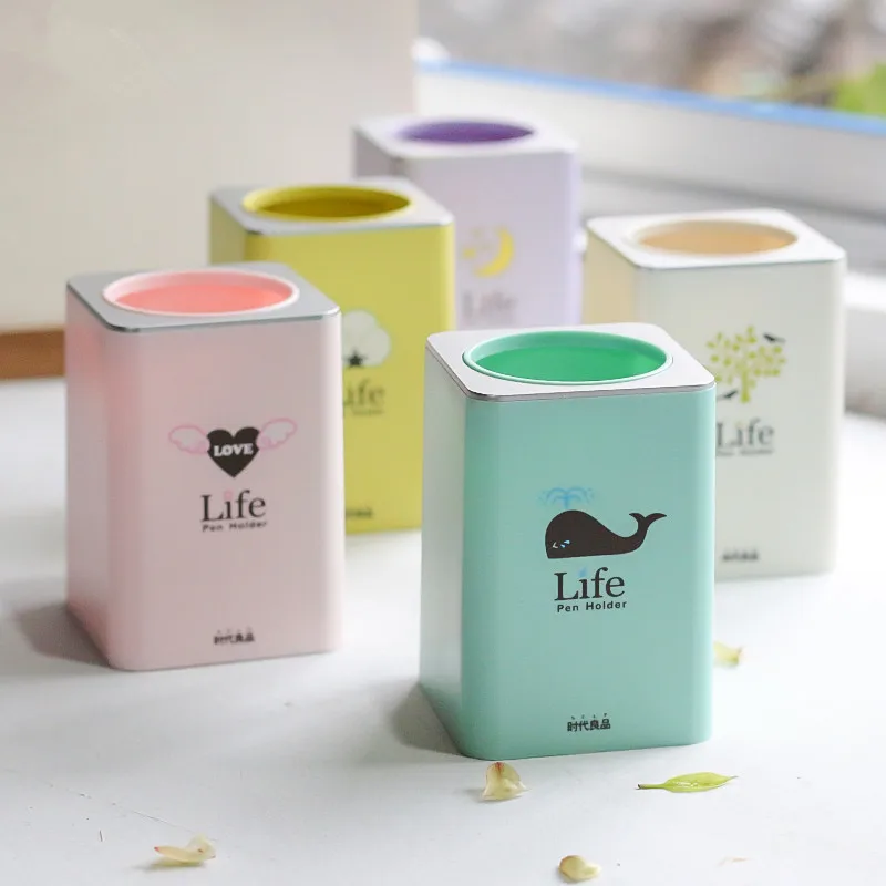 Настольный квадратный держатель для ручек 1 шт. настольный органайзер милый