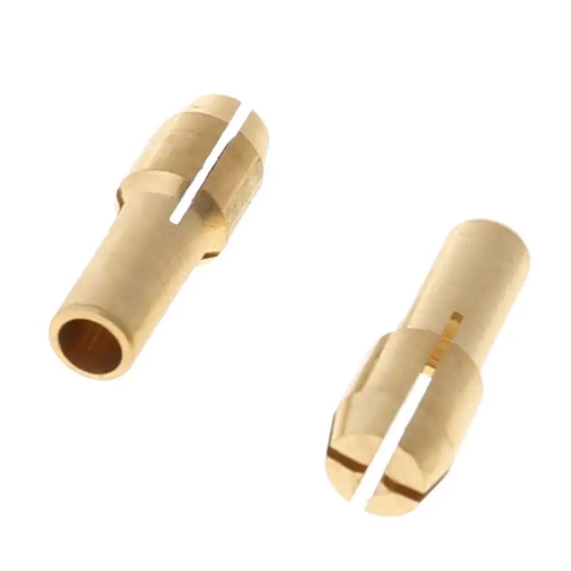 

R9UF 10Pcs Brass Drill Chuck Collet Bits For Rotary Tool 0.5-3.2mm 4.3mm Shank