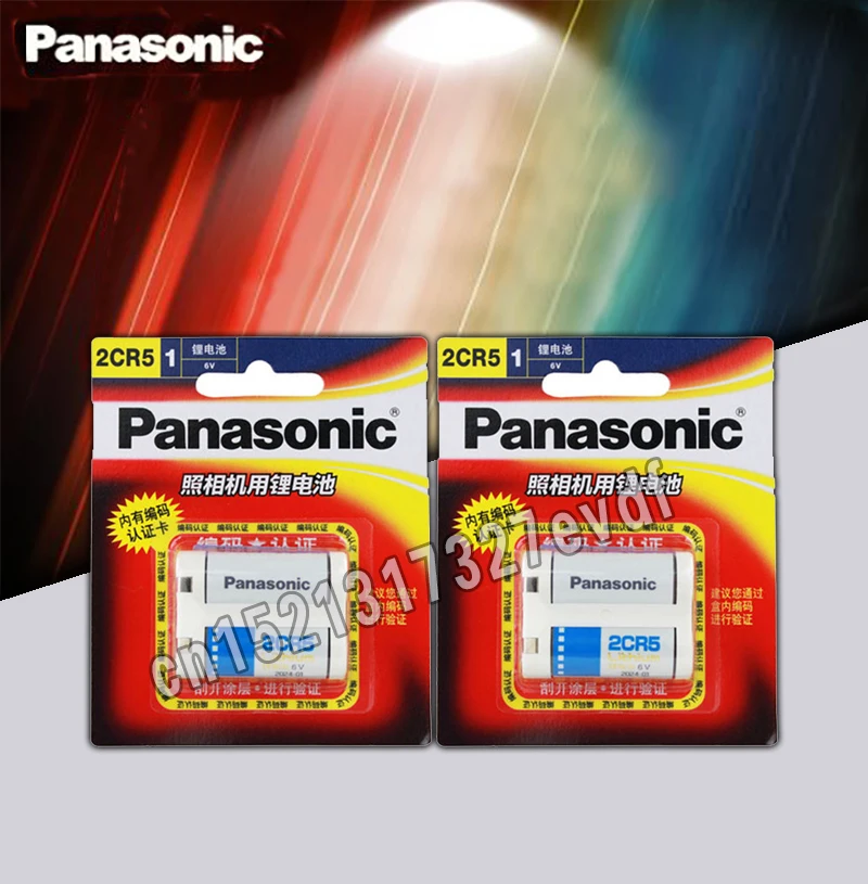 

Новые оригинальные литиевые аккумуляторы Panasonic 2CR5 6 в 1500 мАч с номером отслеживания