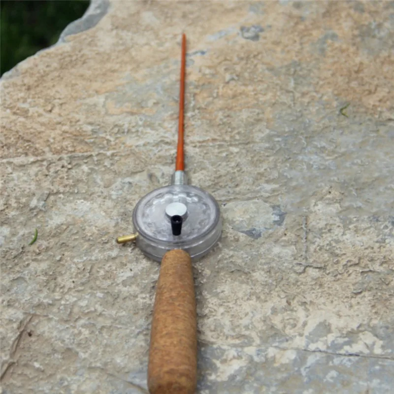 

Portable Winter Ice Fishing Rod With Coil Plastic Ice Rock Fishing Rods Fishing Accessories