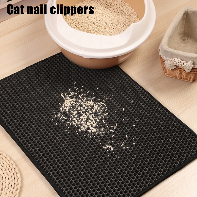 

Принадлежности для домашних животных, двухслойный коврик для кошачьего туалета, водонепроницаемый коврик из ЭВА, коврик для кошачьего туал...