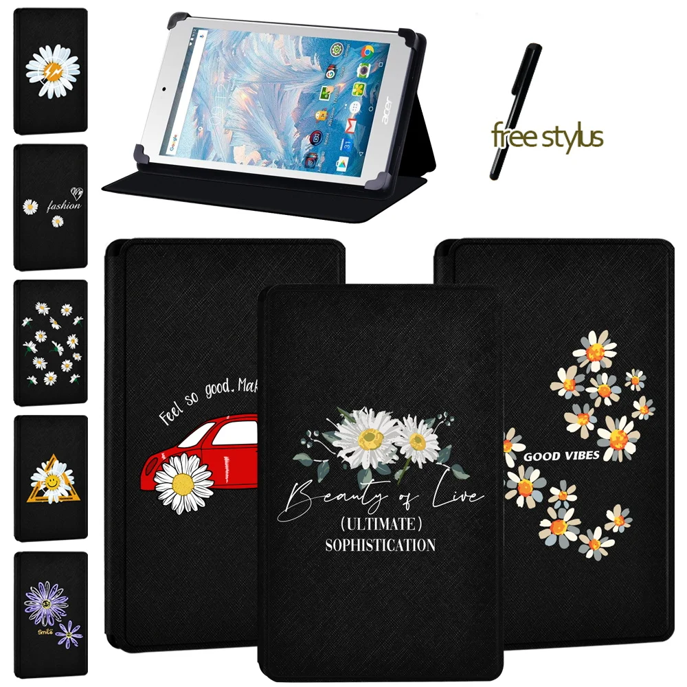 Новый чехол книжка для планшета с маргариткой Acer Iconia One 7 B1 730 HD/Iconia 750/Iconia (760/770/780/790)