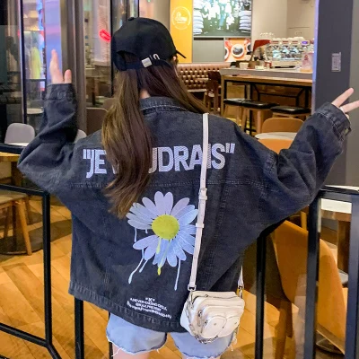 ВИНТАЖНАЯ ДЖИНСОВАЯ КУРТКА ZQLZ для женщин новинка 2020 свободная джинсовая куртка с