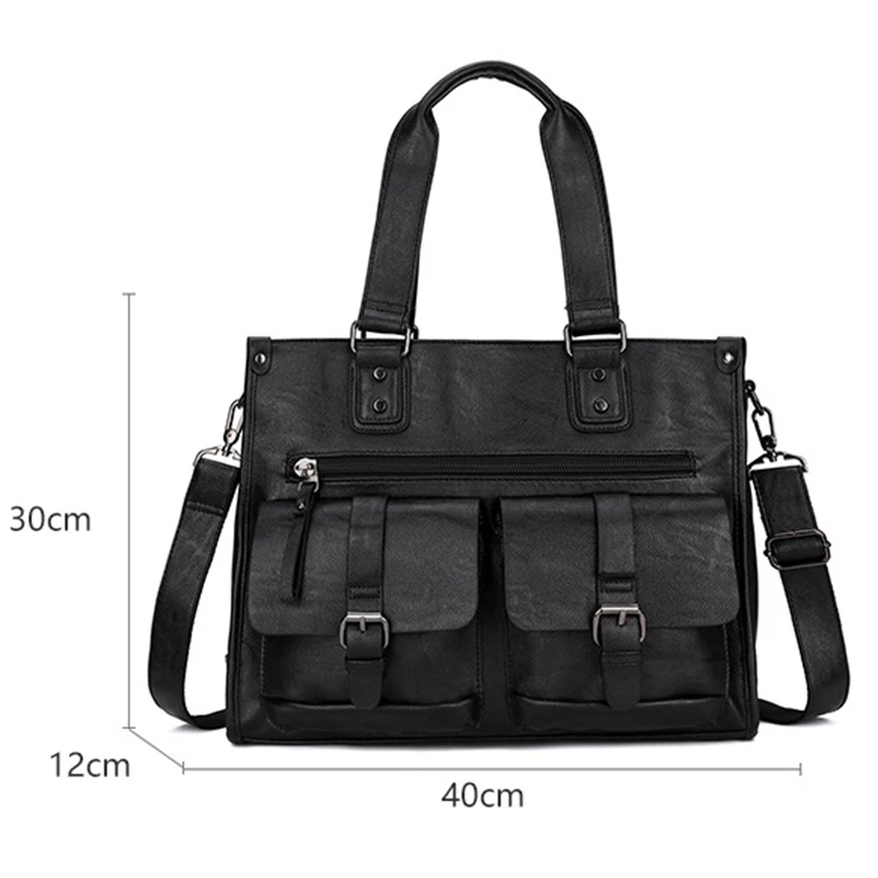 

Fashion Leather Men Messenger Bag Casual Big Handbags Totes Luxury Men Bags Crossbody Bags For Men Sling Shoulder Bag Travel Bag