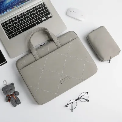 Light Gray Милая сумка для ноутбука Dell Asus lenovo hp acer сумка для компьютера 13 14 15 15,6 дюймов для Macbook Air Pro 13,3 чехол для ноутбука - Цвет: Light Gray