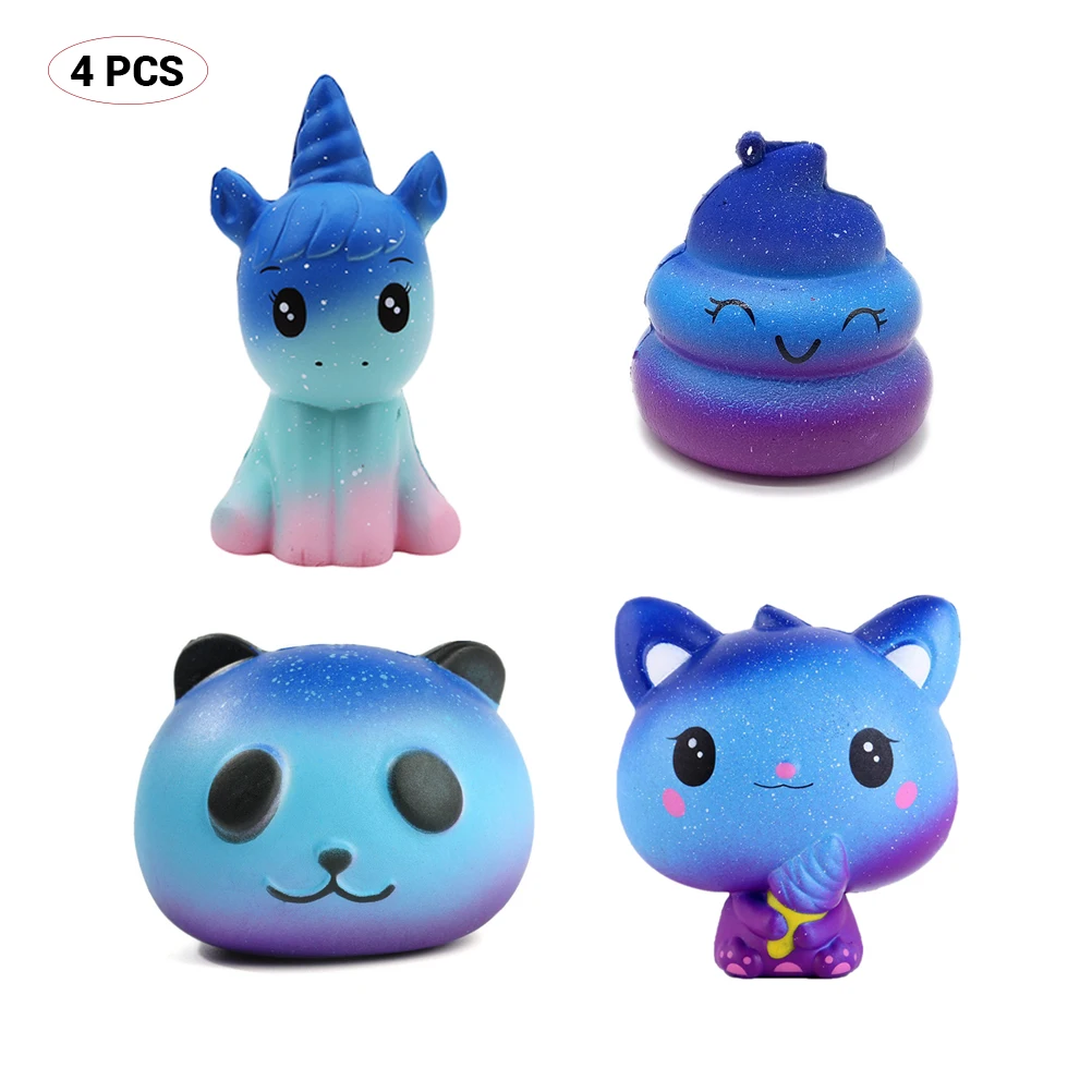 Симпатичная кавайная медленно восстанавливающая форму игрушка звездное небо