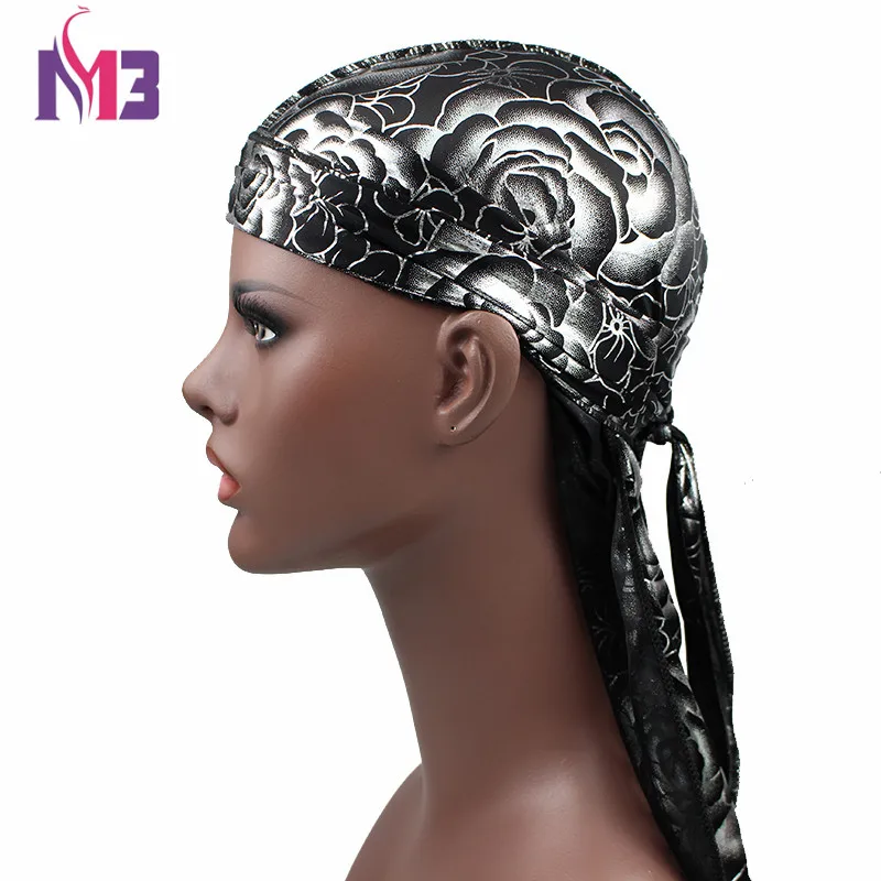 Головные уборы с цветочным принтом шелковистые мужские банданы для женщин