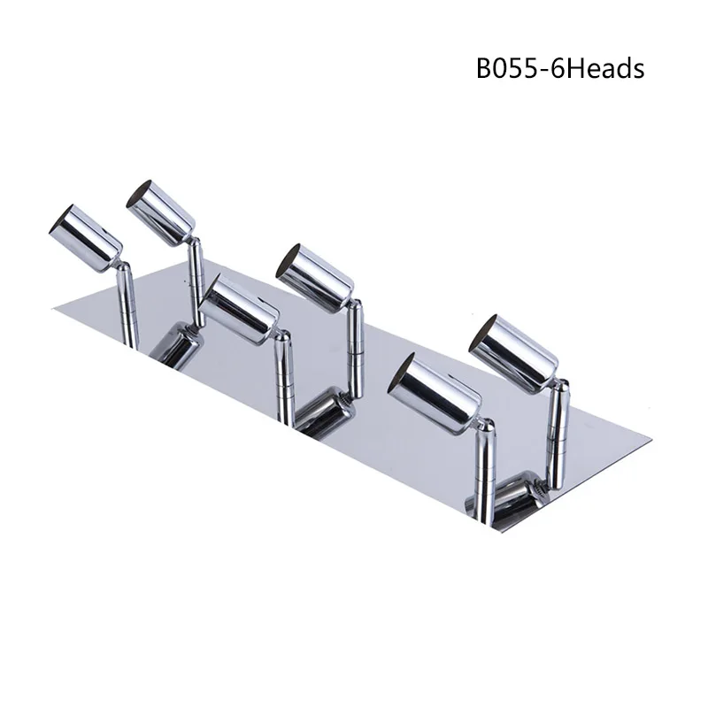 B055-6H 1/2/4/6 головок с крышкой вверх/вниз вращающийся светодиодный настенный канделябр с регулируемым углом наклона лестничный коридор кухня прикроватный настенный светильник GU10 прожектор - Цвет абажура: B055-6H