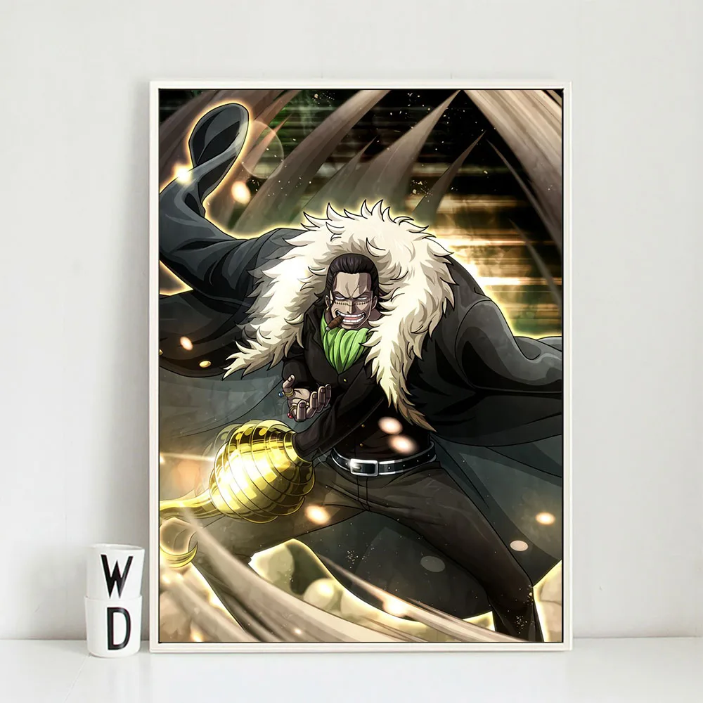 

Modular Pictures Wall Art Poster Japanese Anime One Piece Sir Crocodile Canvas Painting For Bedroom Home Decor Printed Gift