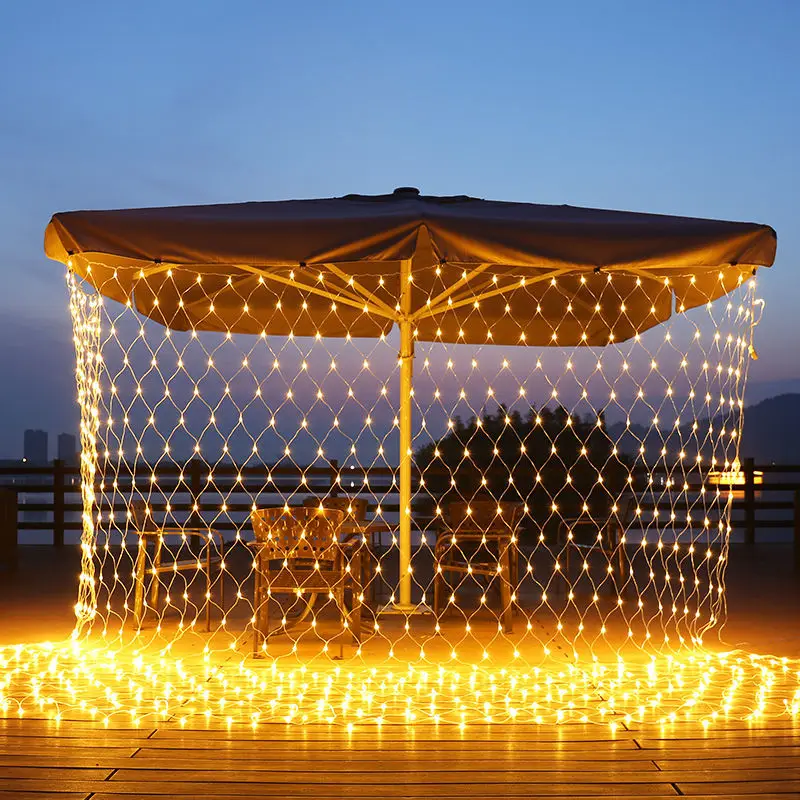 

2Mx2M 2x3M LED Net Mesh Fairy String Light Garland Window Curtain Christmas Fairy Light Wedding Party Holiday Decoration