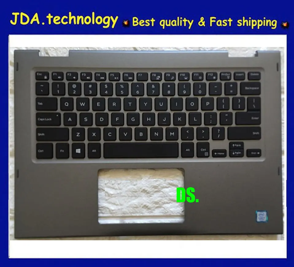 MEIARROW Новинка для Dell Inspiron 13 5368 5378 Подставка рук верхняя крышка Клавиатура США JCHV0