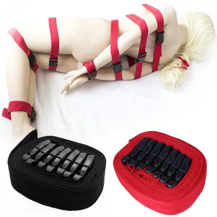 7 шт. БДСМ секс бандаж набор веревка шибари ремешок Sm бондаж Фетиш наручники