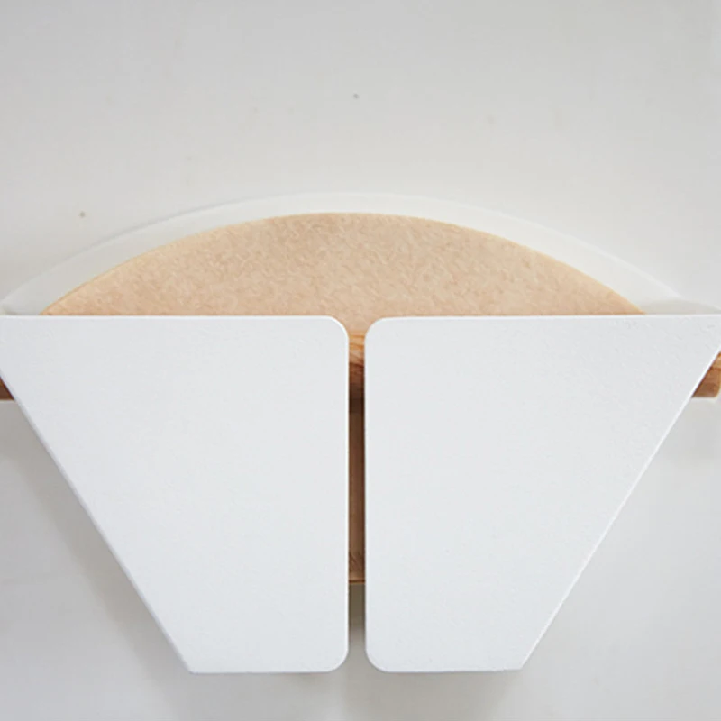 1Pc Coffee Filter Paper Shelf Base Box for V60 Refrigerator Magnet Easy Take Preservation White | Дом и сад