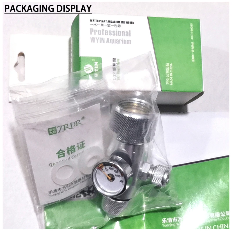 

Aquarium CO2 regulator, aquarium aluminum alloy simple single pressure gauge regulator, aquatic plant CO2 equipment accessories