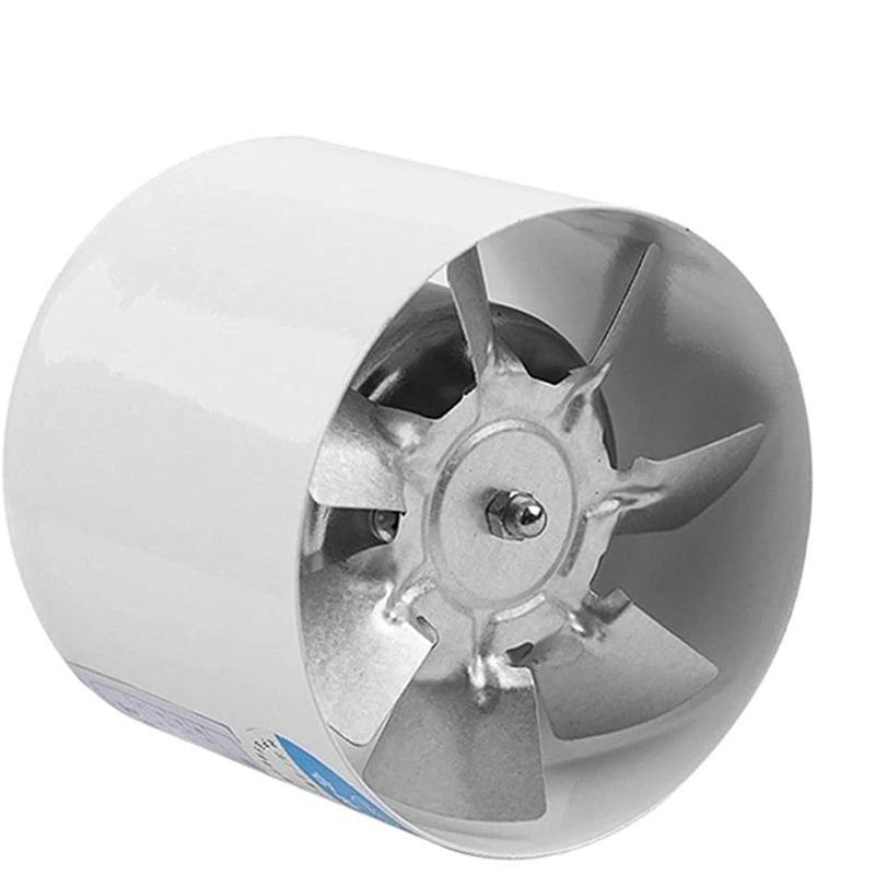 

4 Inch Duct Inline Fan 140CFM 110V 20W for Bathroom Vent Room Basement Greenhouse Attic Kitchen (4Inch/100mm)