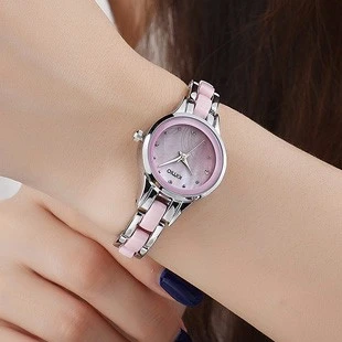 

NO.2 Brand Woman Bracelet Watches Ladies Roman Numeral Stainless Steel Quartz Dress Watch Clock For Women