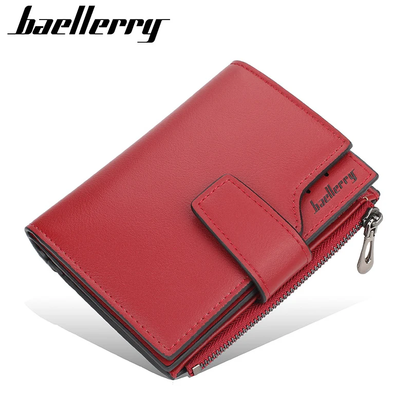 

Новый женский кошелек Baellerry, короткий женский кошелек с монетницей, женский клатч с застежкой для девочек, повседневные кошельки, Женский ко...
