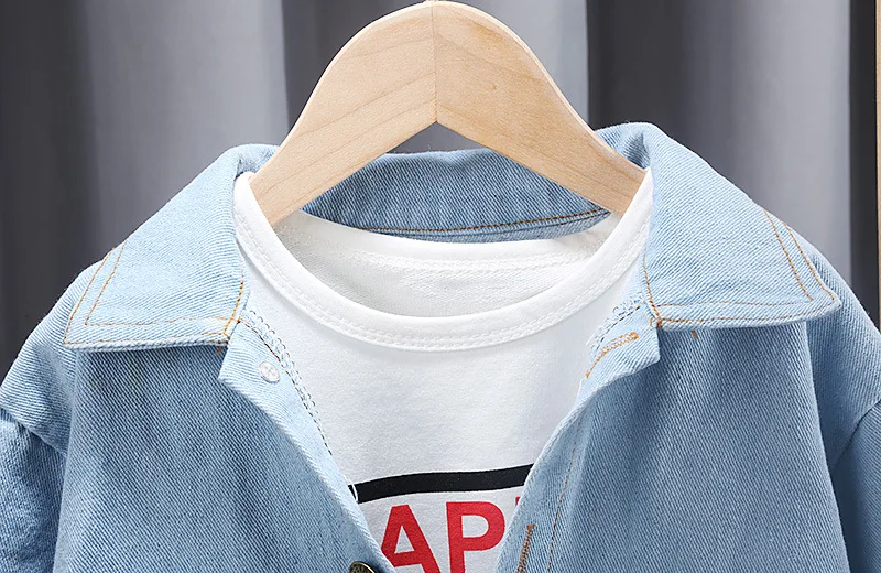 

Baby Denim Jacket Spring Cartoon Dinosaur Boys Boys Jacket For Girls Autumn Coat Jacket Kids Outerwear Children Clothes 1-4 Year