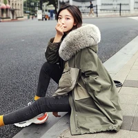2019 new hooded parkas coat womens fashion casual cotton tops winter warm lady mid long hooded ladies jacket female outerwear