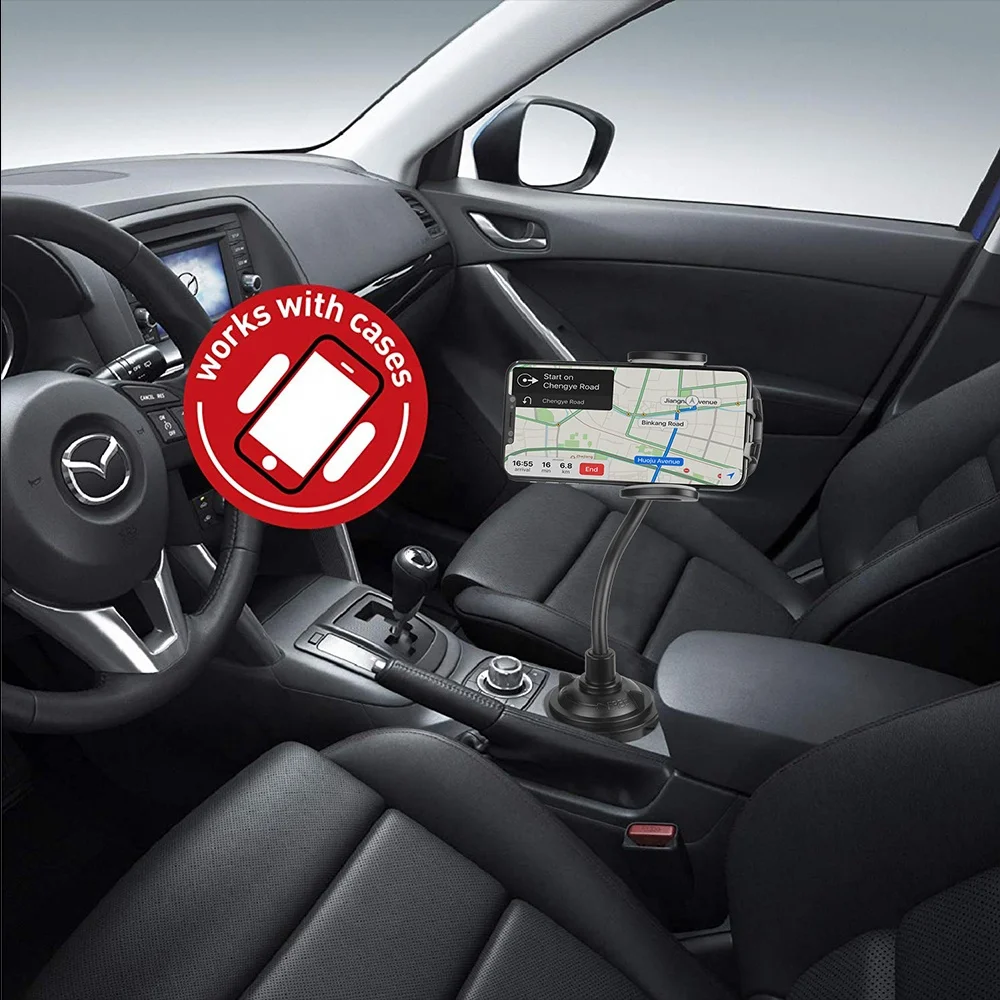 

Car Cup Holder For Phone 360 Degree Rotation Car Mobile Phone Mount Stand